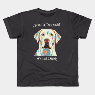 Retro Labrador Retriever graphic Kids T-Shirt